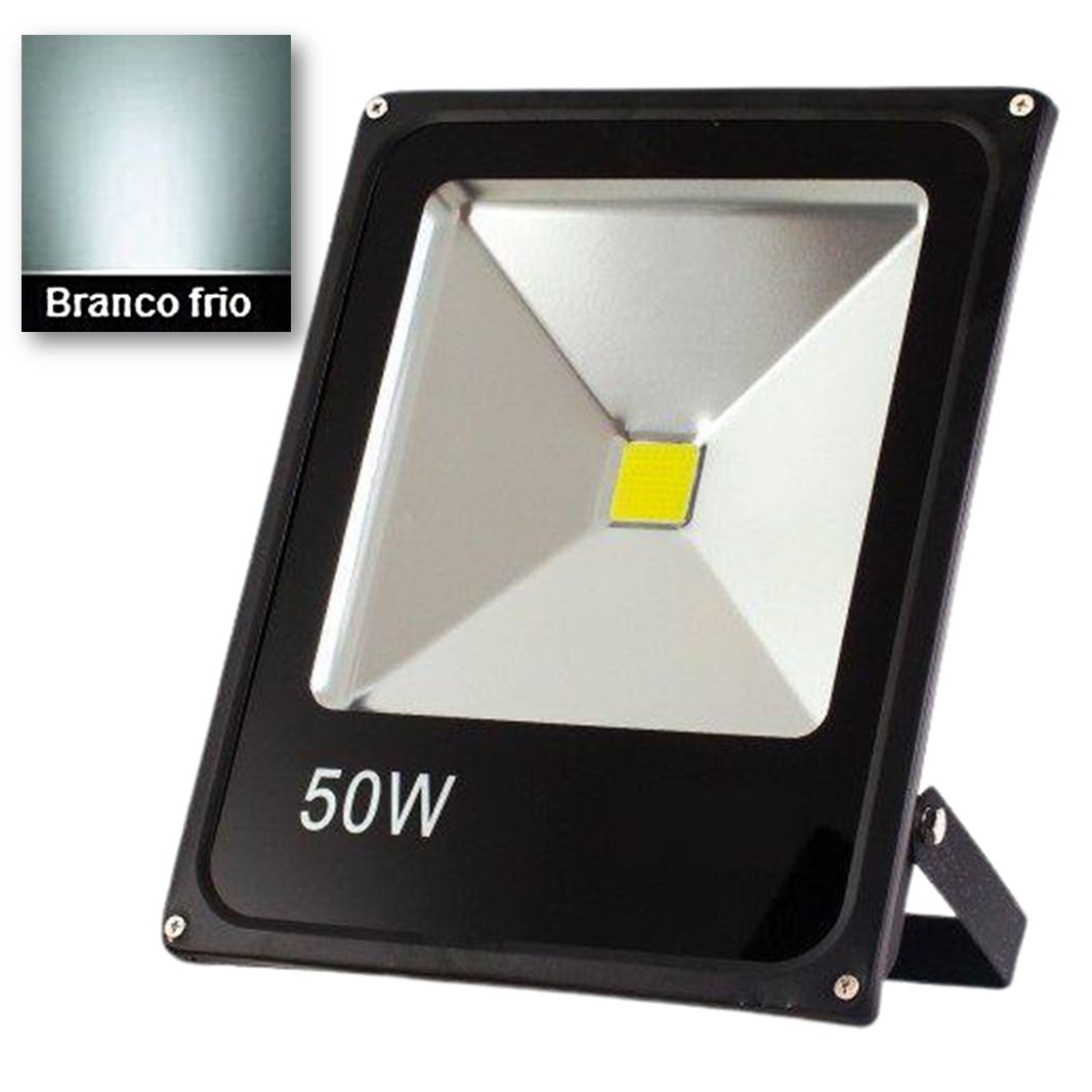 Refletor Holofote LED 50W Branco Frio 24V AC a Prova D'Água - BENLUZ-  Especialistas em Iluminação