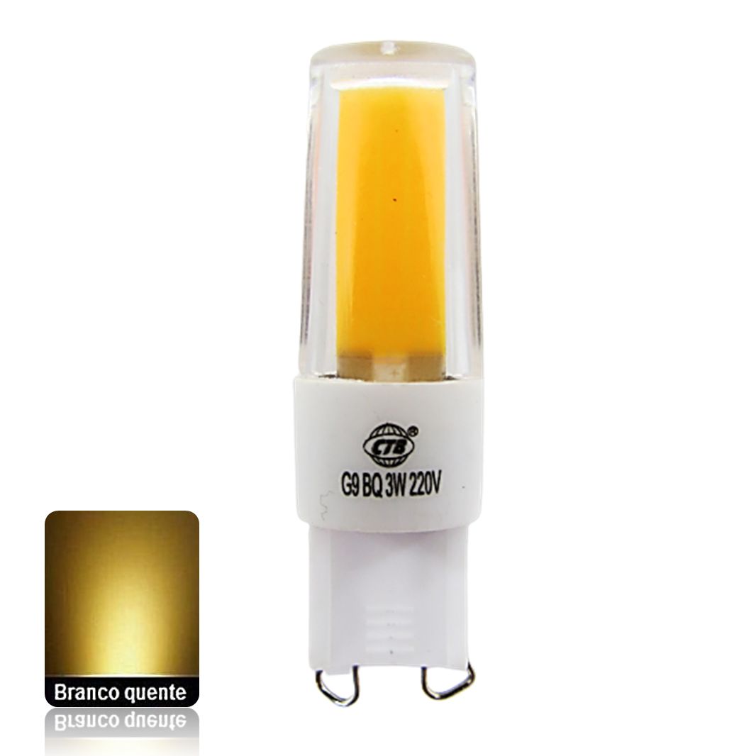 Lâmpada LED 3W Bipino G9C Branco Quente 220V - BENLUZ- Especialistas em  Iluminação