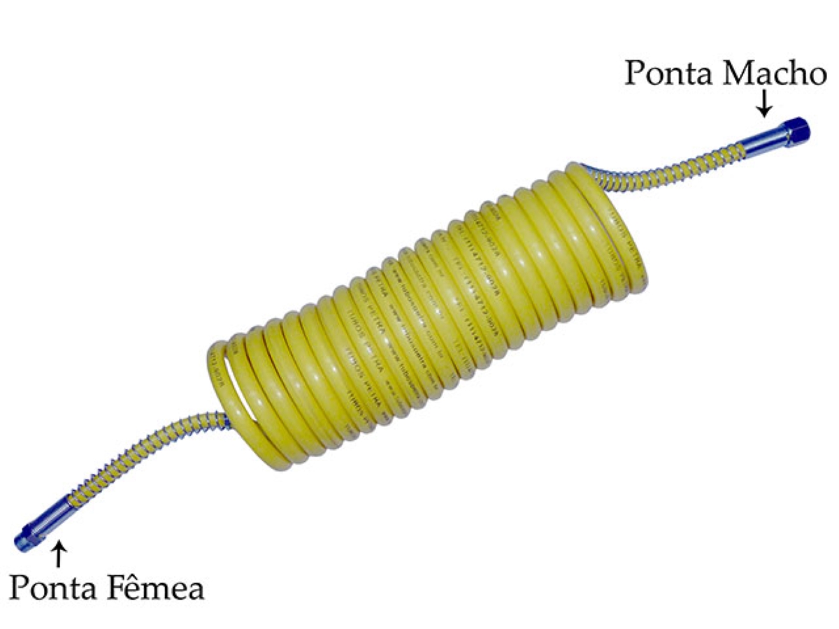 Mangueira Espiral X Mm X Amarela Mercedes Todos Moderno Sistema Knorr E Bendix Sem