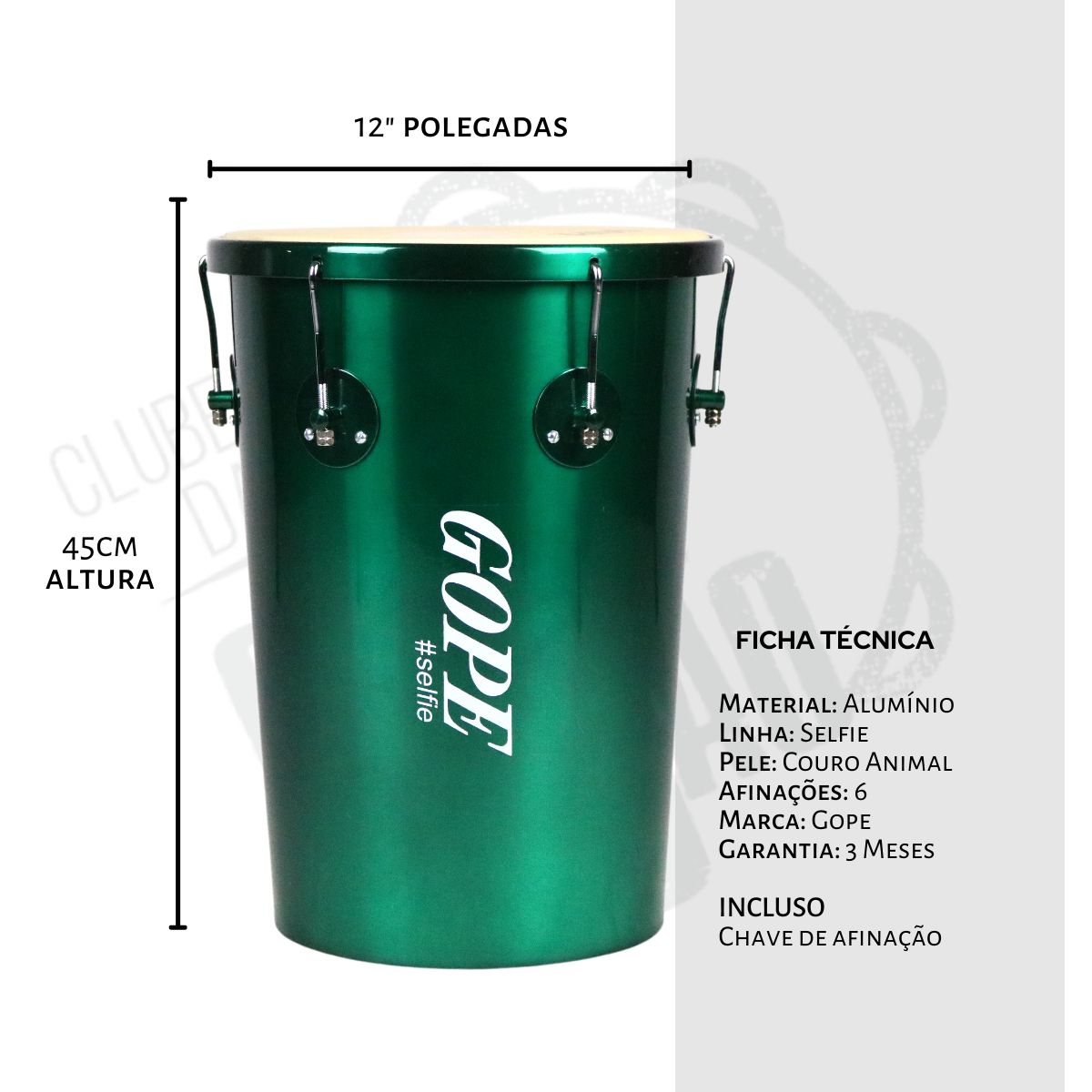Rebolo Instrumento Tantan Rebolo Gope 12