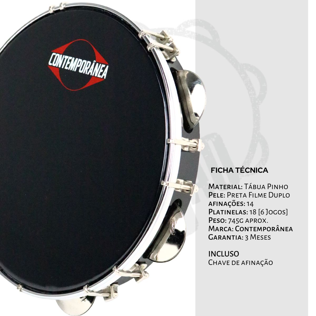 Pandeiro Contemporânea 10