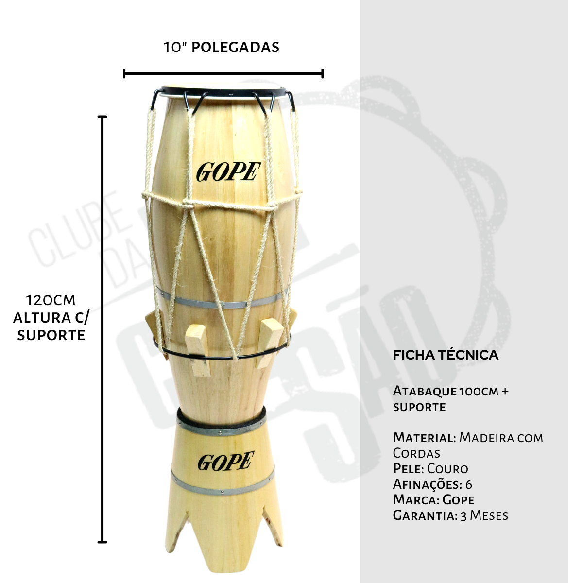 ATABAQUE　アタバキGOPE / ゴピ / 707C ブラジル楽器　コンガ ATABAQUE アタバキGOPE / ゴピ / 707C ブラジル楽器 コンガ