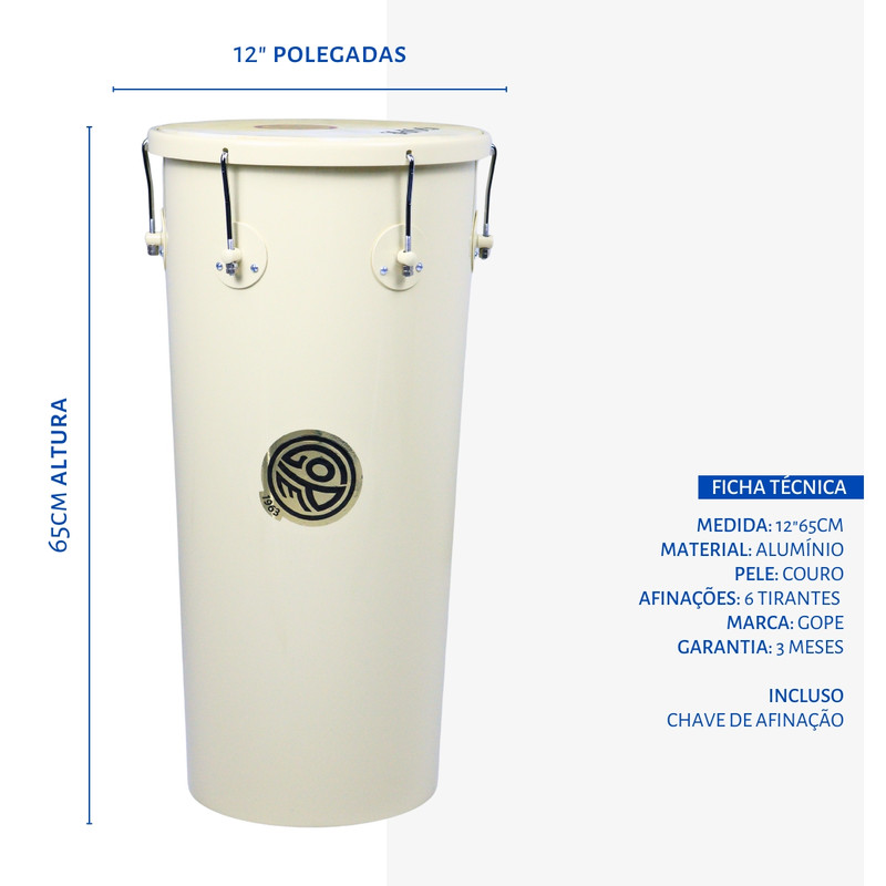 Rebolo Instrumento Tantan Rebolo Gope 12