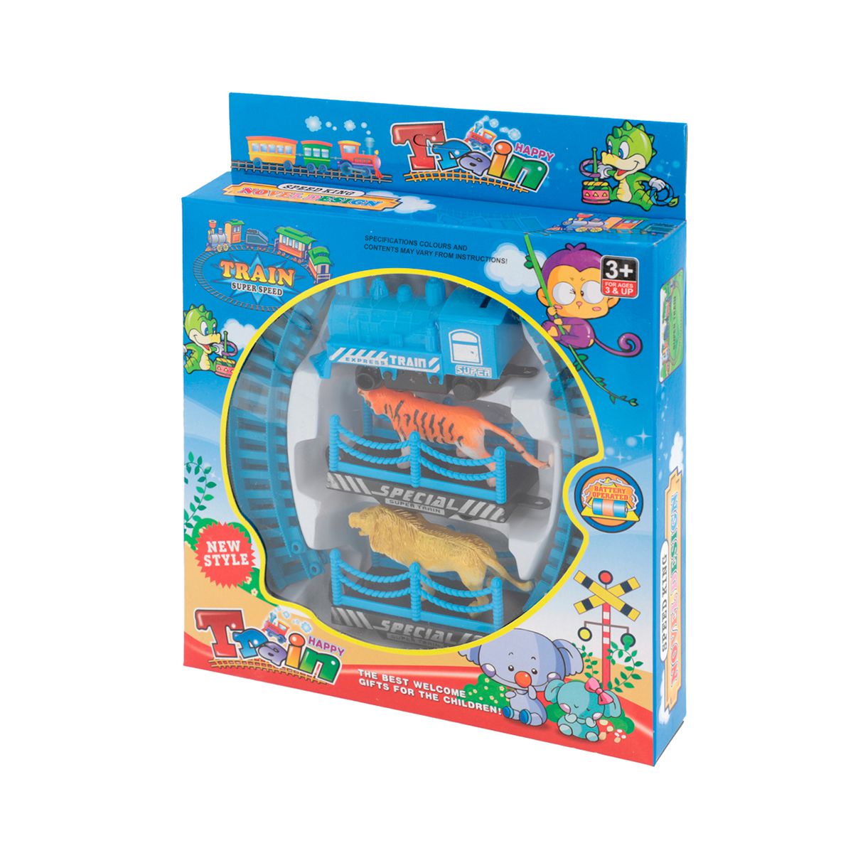 Trem De Brinquedo Com Trilho A Pilha Locomotiva Infantil - Shop Macrozao