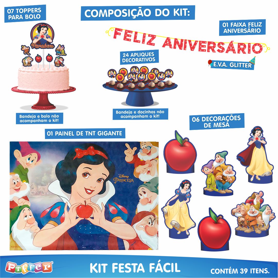 Jogo de Tabuleiro Branca de Neve Personalizados