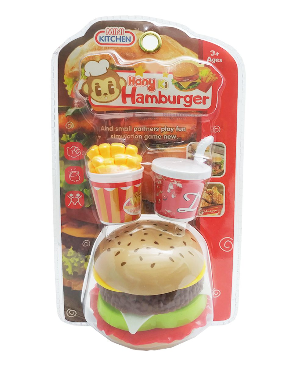 Kit Lanchonete Hamburguer Infantil Brinquedo - Mini Kitchen - Shop