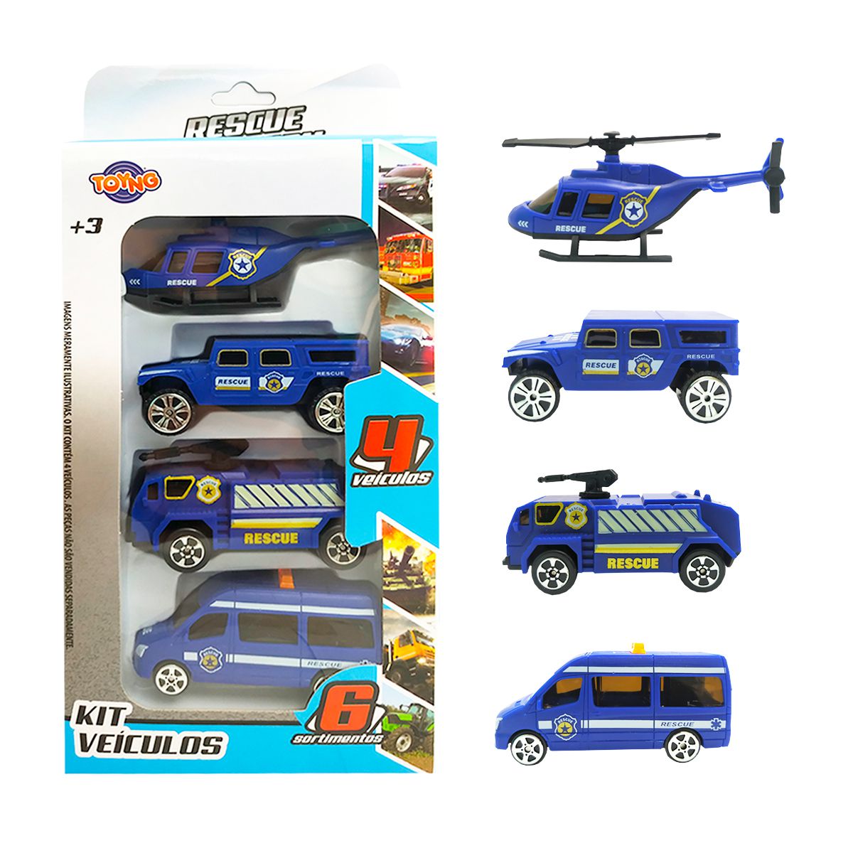 Carreta de Brinquedo Polícia c/ Carrinhos em ação Infantil - Shop Macrozao