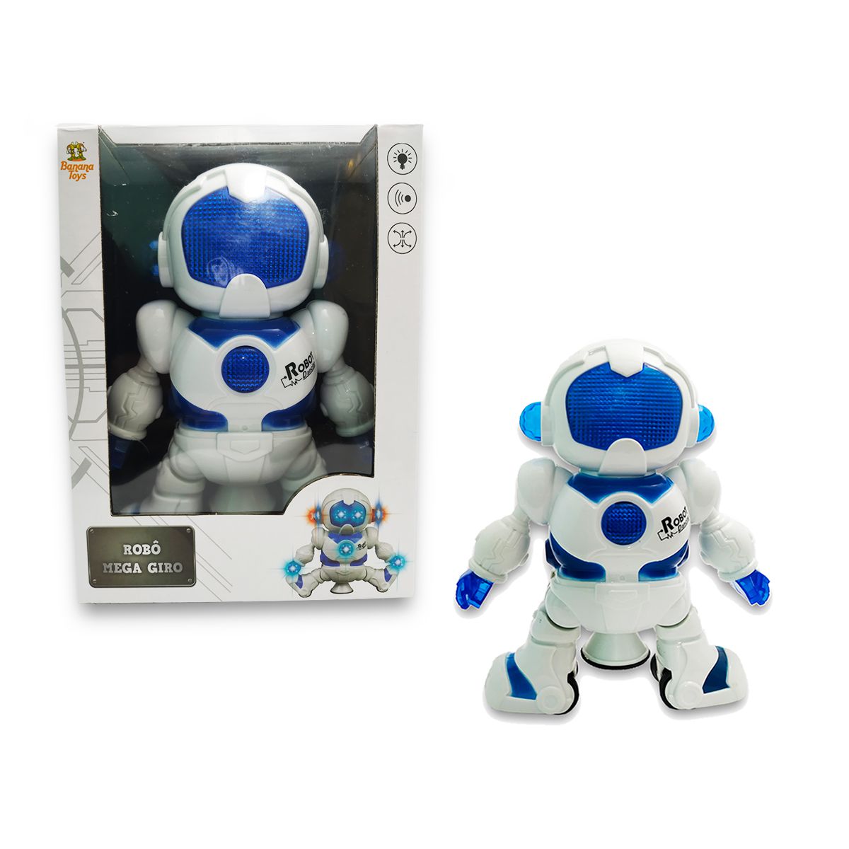 Figura de Ação - Robô com Luz e Som - Mega Mech - Toyng