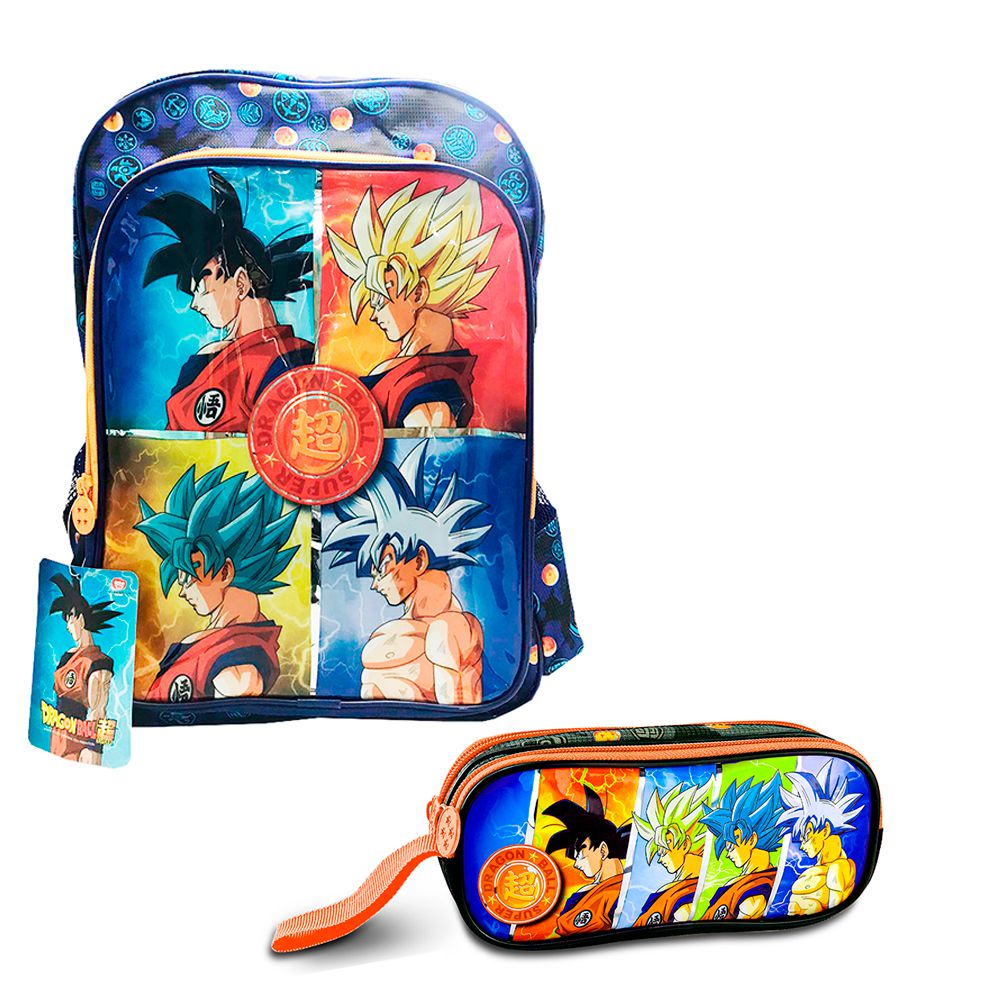 Kit Mochila Escolar + Estojo Dragon Ball Super Infantil - Shop Macrozao