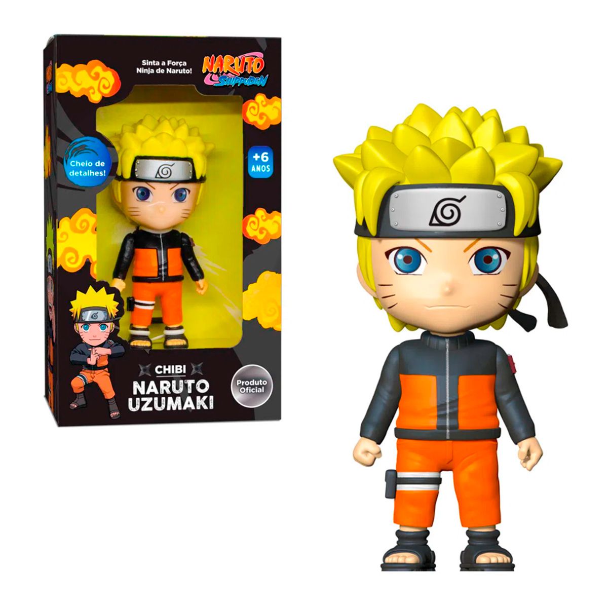 NO BRASIL** 12 bonecos naruto chibi com base 7cm Naruto shippuden