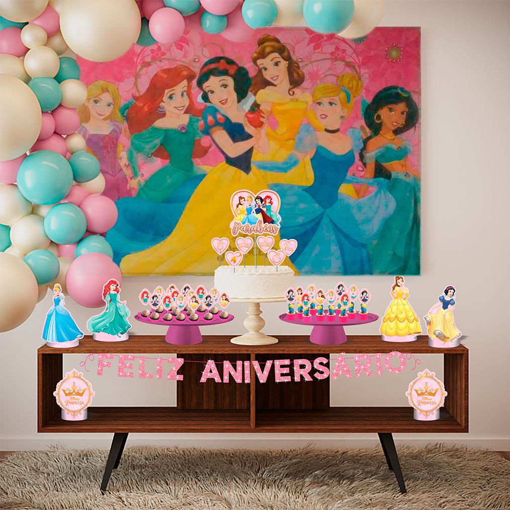 BOLO PRINCESAS DISNEY FACIL DE DECORAR 