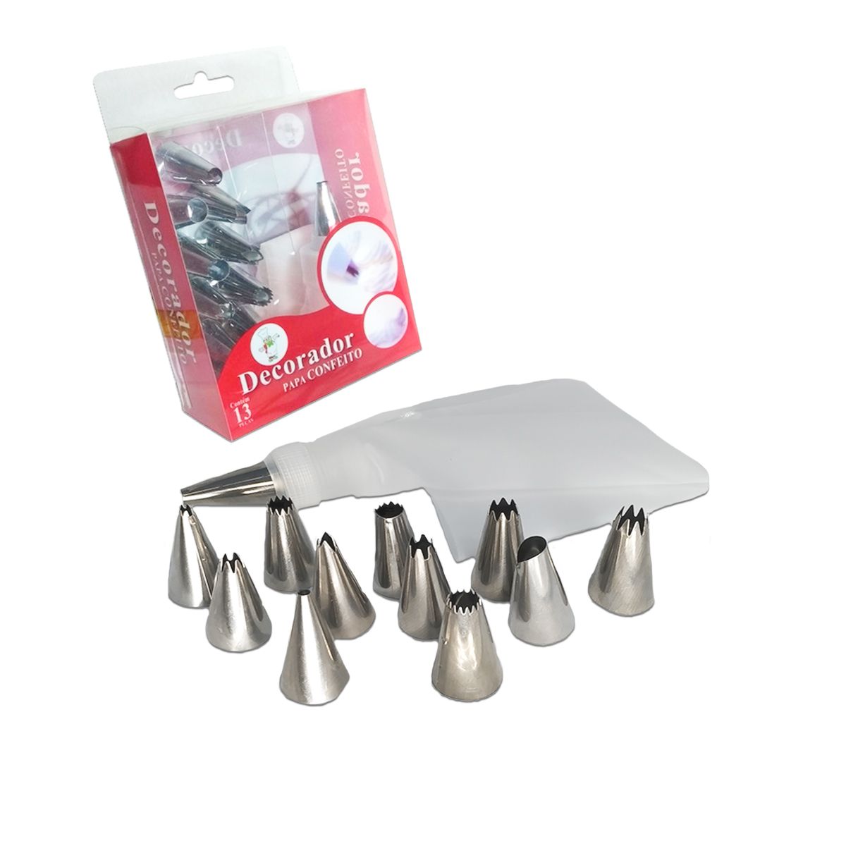 Bicos De Confeitar Jogo Bico Inox Kit