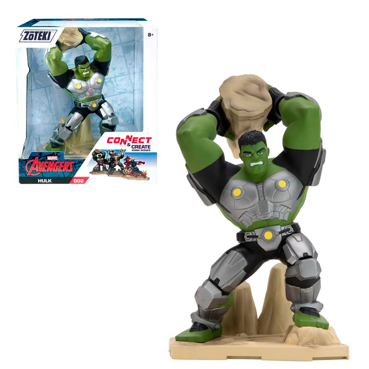 Copo + Bonequinho Infantil de Personagem - Hulk, Homem Aranha