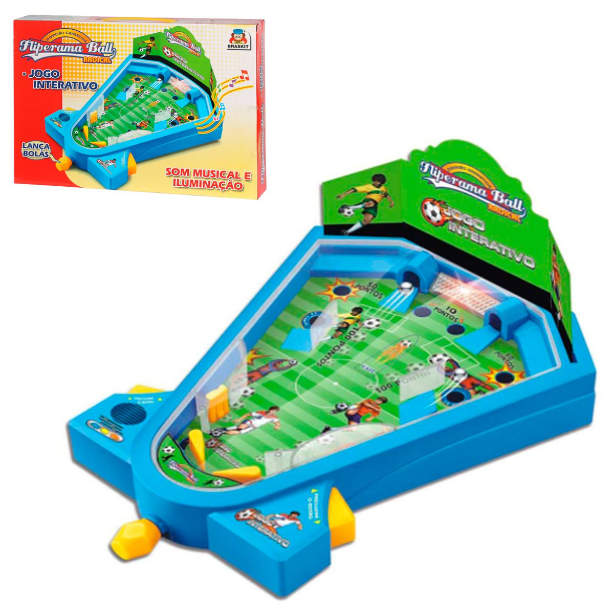 Brinquedo Jogo Infantil Fliperama Ball Com Musica - Braskit