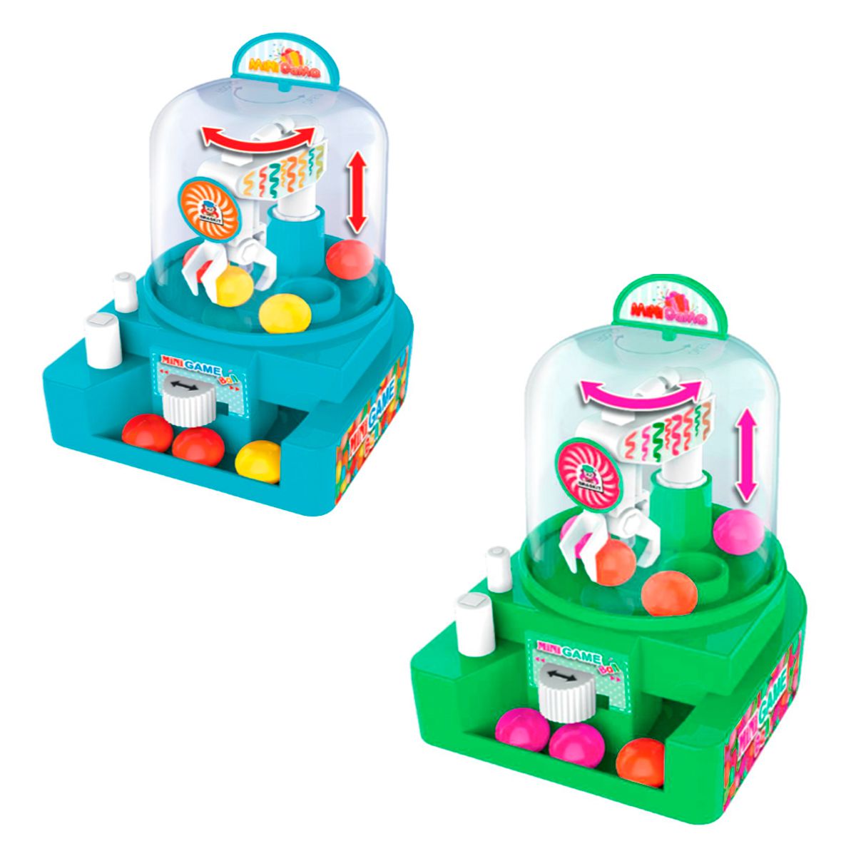 Jogo Mini Game Ball Máquina Com Garra Pega Bolinhas Infantil