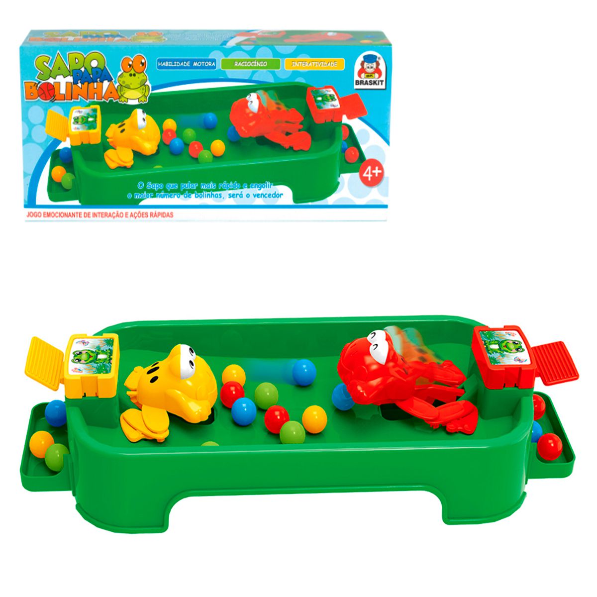 Jogo Sapo Papa Bolinha Mini, Braskit, Multicor