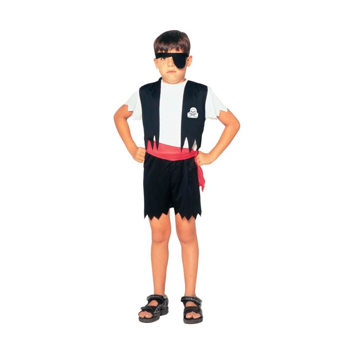 Fantasia Masculina Infantil Curta Pirata Red Sulamericana