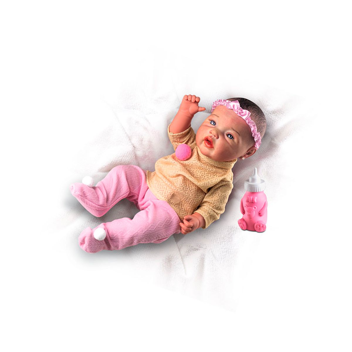 Boneca Com Acessórios Bebê Reborn Silicone Negra Baby - ShopJJ