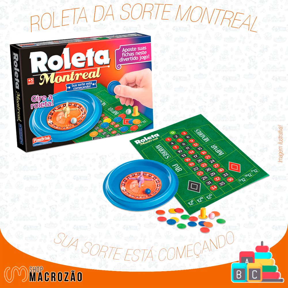 Brinquedo Roleta Montreal PlasBrink - Shop Macrozao