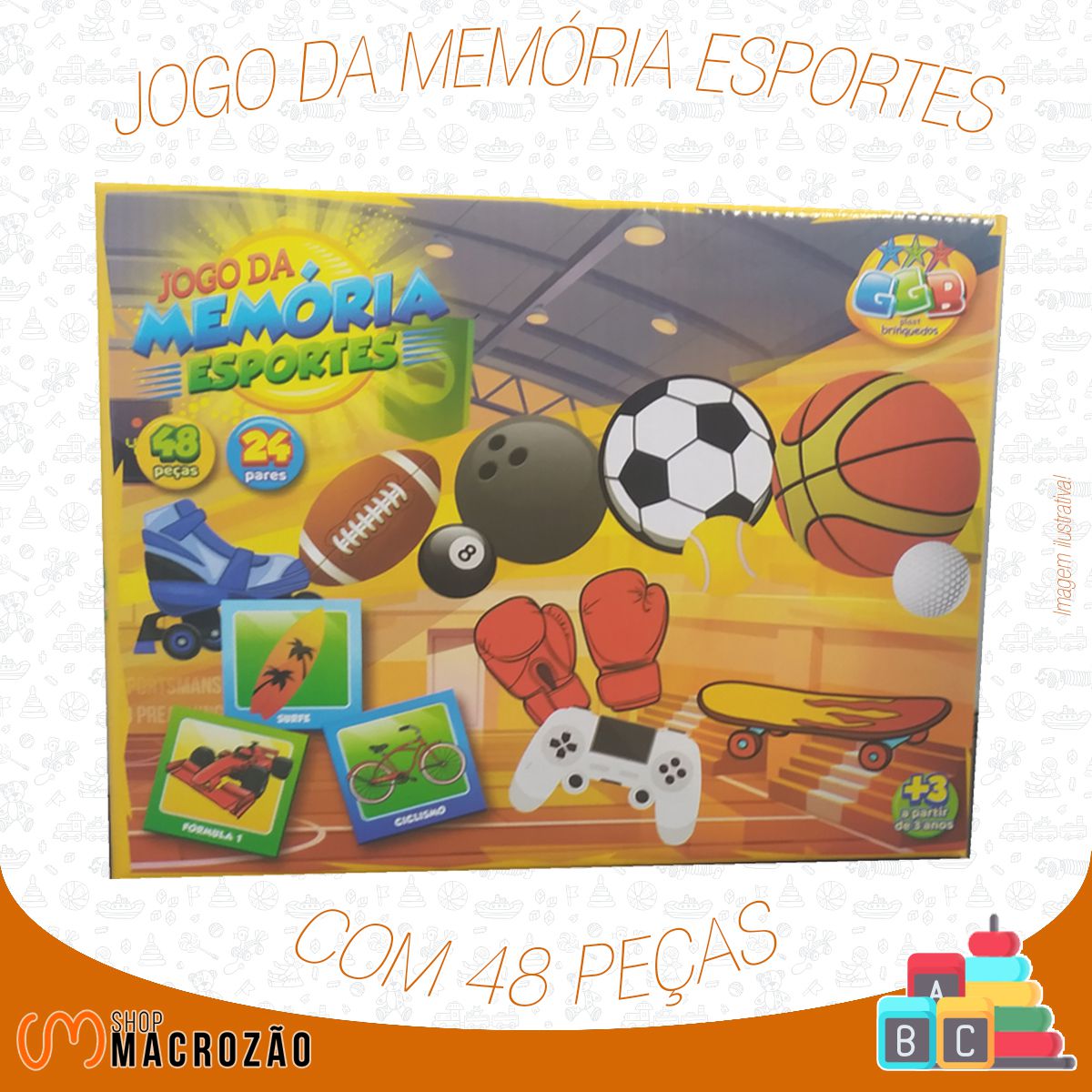 Jogo da Memória Infantil Online: Brinquedos