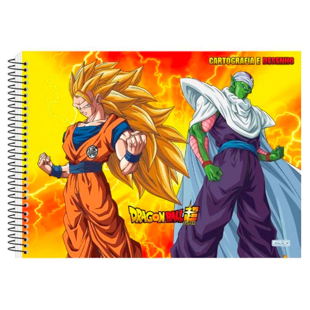 Caderno de cartografia e desenho dragon ball super goku black vs beerus sao  domingos