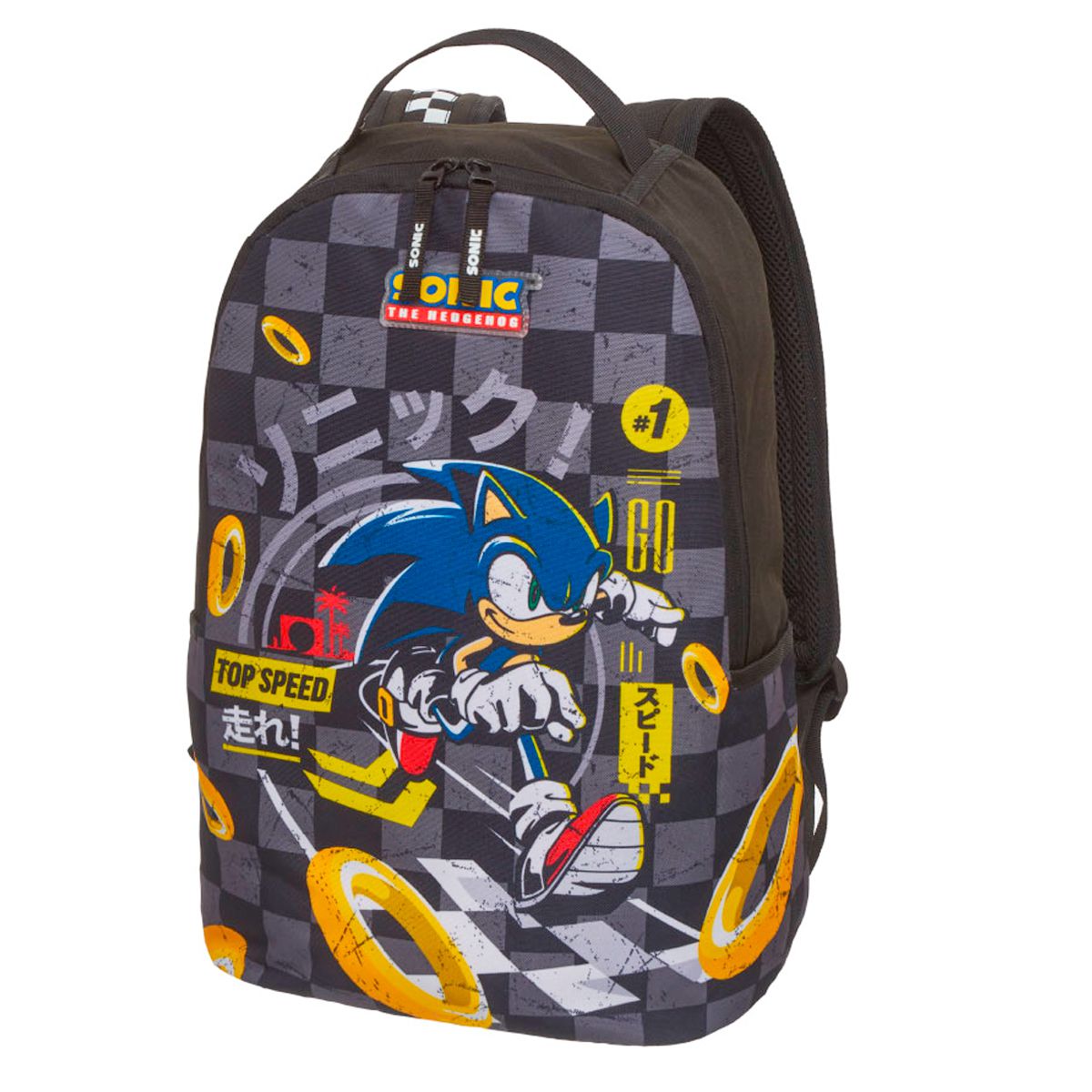 Mochila Sonic Menino Ouriço Jogo Filme Infantil Escolar Top