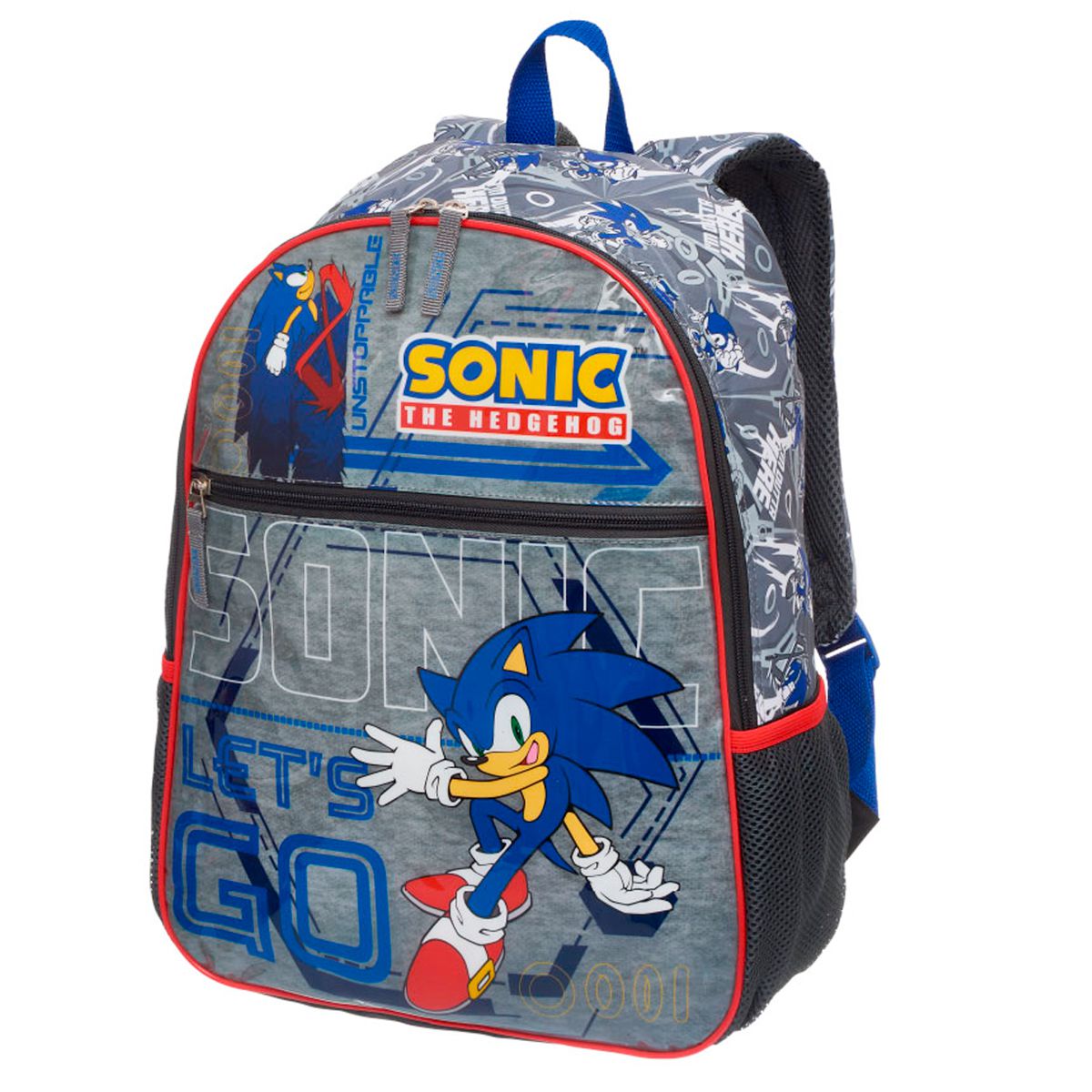 Mochila Sonic Menino Ouriço Jogo Filme Infantil Escolar Top