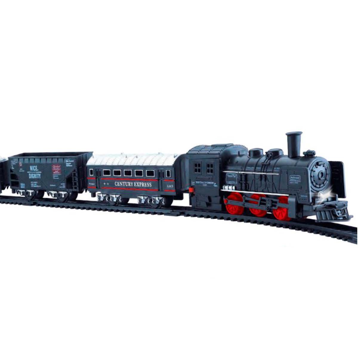 Trem De Brinquedo Com Trilho A Pilha Locomotiva Infantil