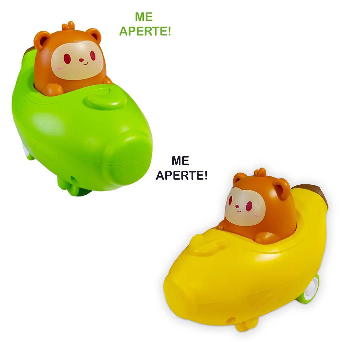Brinquedo Infantil ZOOMIGOS Macaco no Carro de Banana