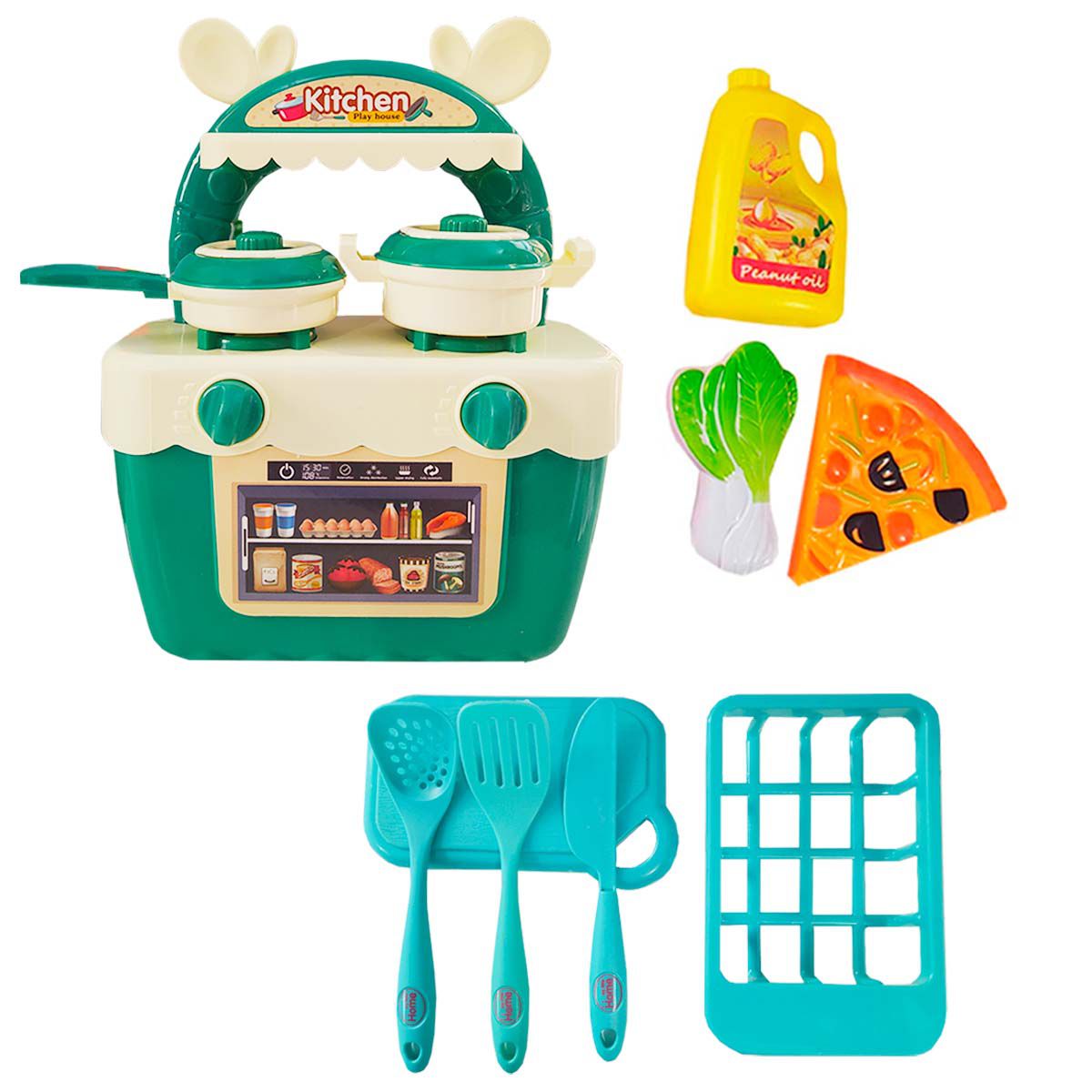 Brinquedo Cozinha Feliz Comidas - JR toys - Shop Macrozao