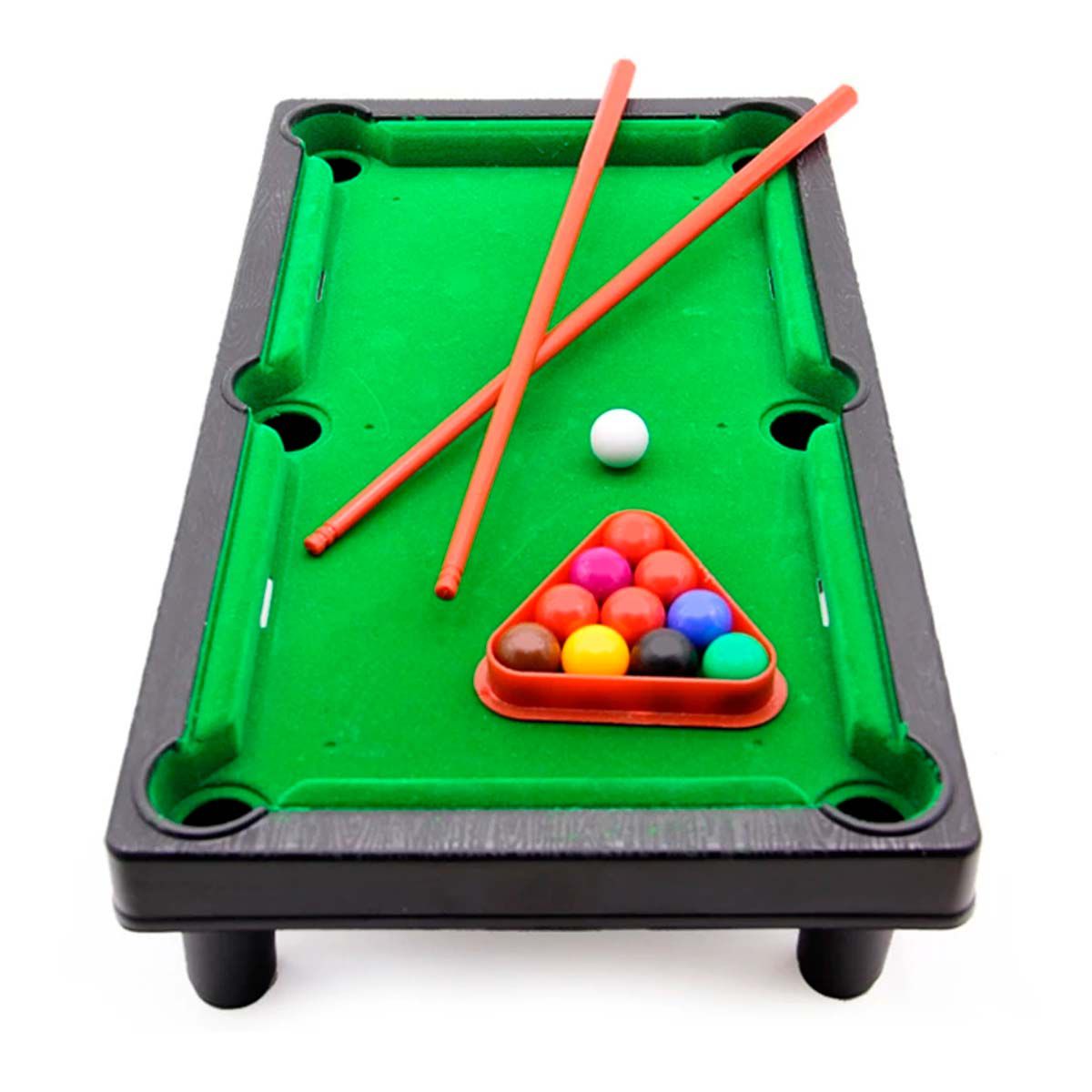 Jogo De Sinuca Mini Snooker Brinquedo Infantil Com 15 Itens