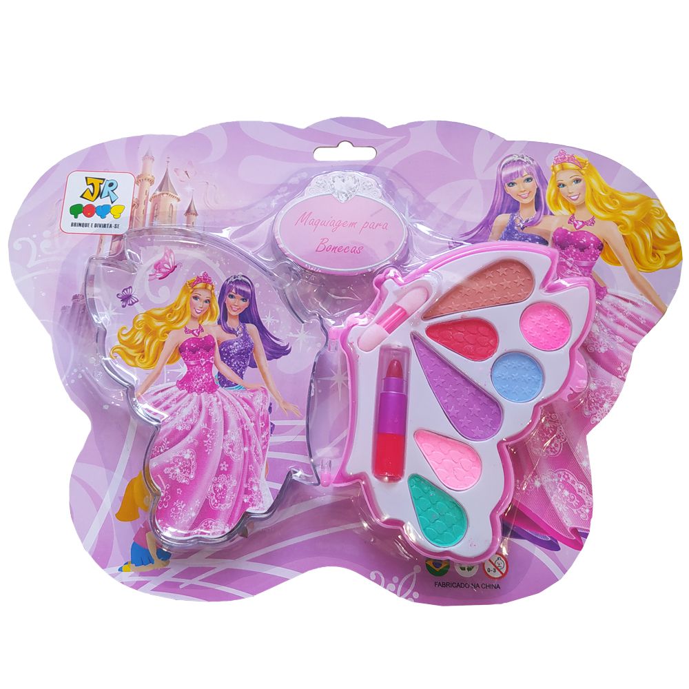 Brinquedo Infantil maquiagem p/ boneca - Virtual Make