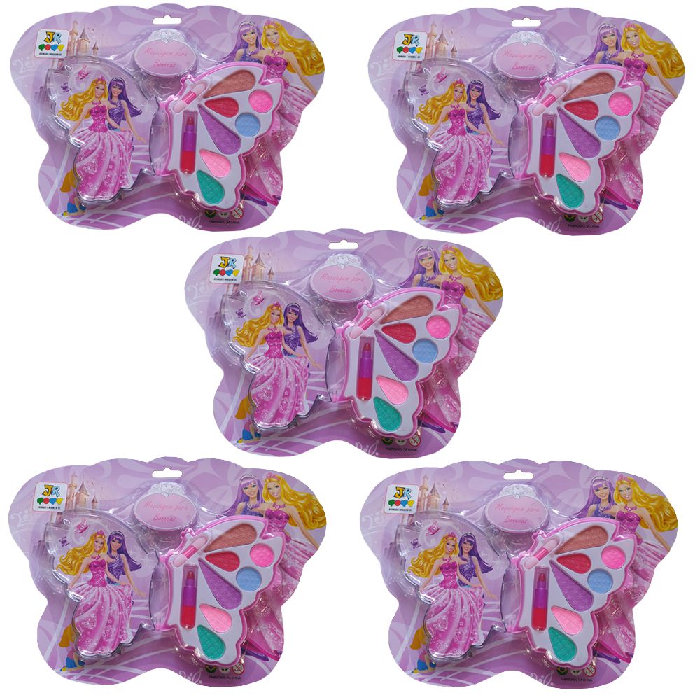 Brinquedo Infantil maquiagem p/ boneca - Virtual Make