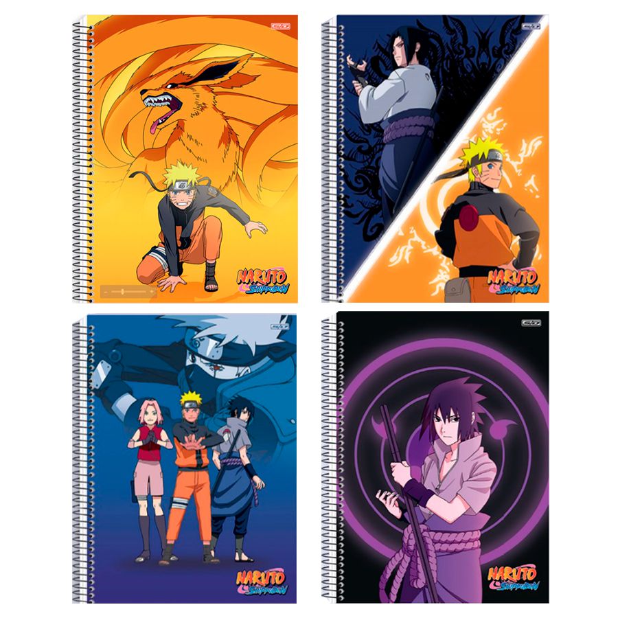 Caderno Naruto Shippuden 1 Matéria 80 Folhas - Shop Macrozao