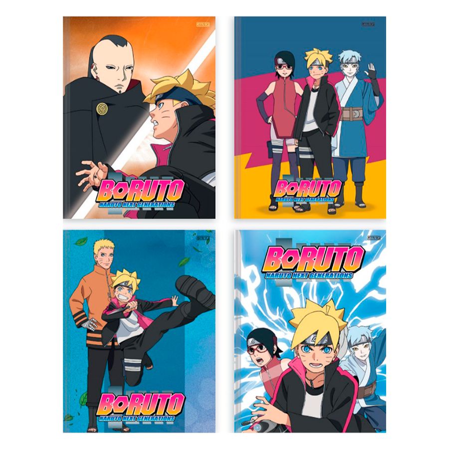 Caderno Brochura Boruto Naruto 80 Folhas 1 Matéria - SD - Shop