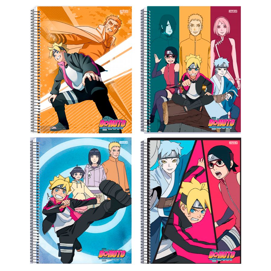 Caderno Brochura Boruto Naruto 80 Folhas 1 Matéria - SD - Shop