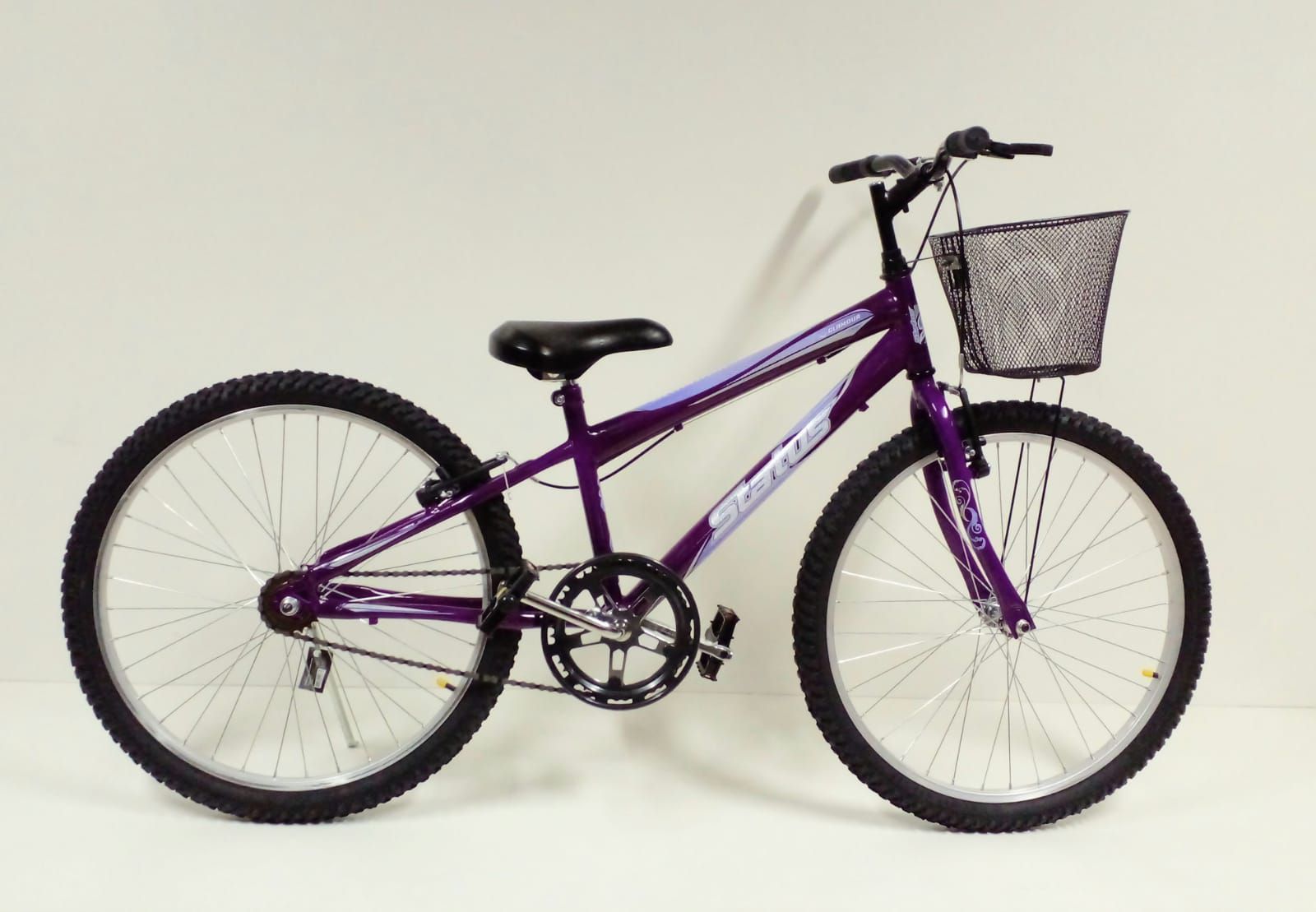 ULTRA BIKE Bicicleta Bikes Feminina Aro 24 – 18 Marchas Cinza