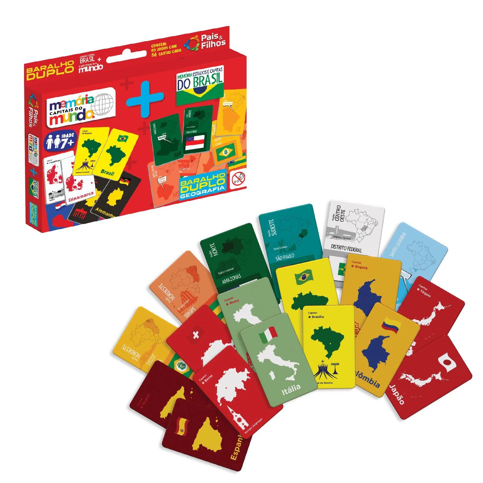 Jogo de Cartas Baralho Duplo Bilíngue