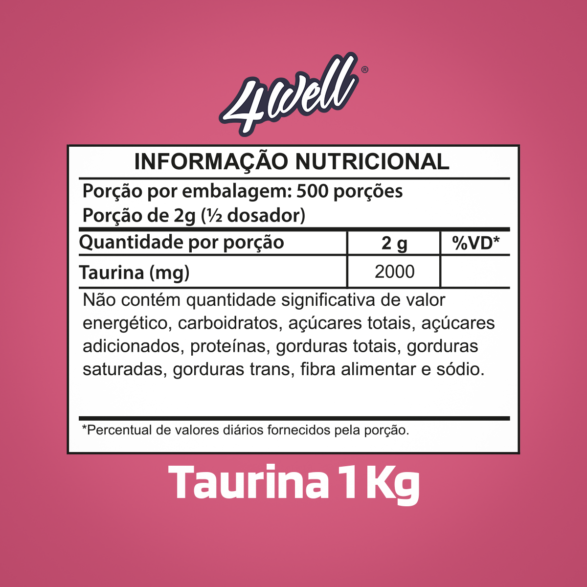 Polvere di Taurina - 1000 g (1 kg) - Solubilità ottimale - Vegano - Purezza 99% - Qualità premium - Aminoacido L-Taurina