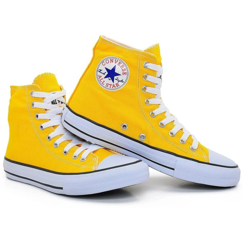 Tênis Converse All Star Cano Alto - Amarelo - Chuck Taylor