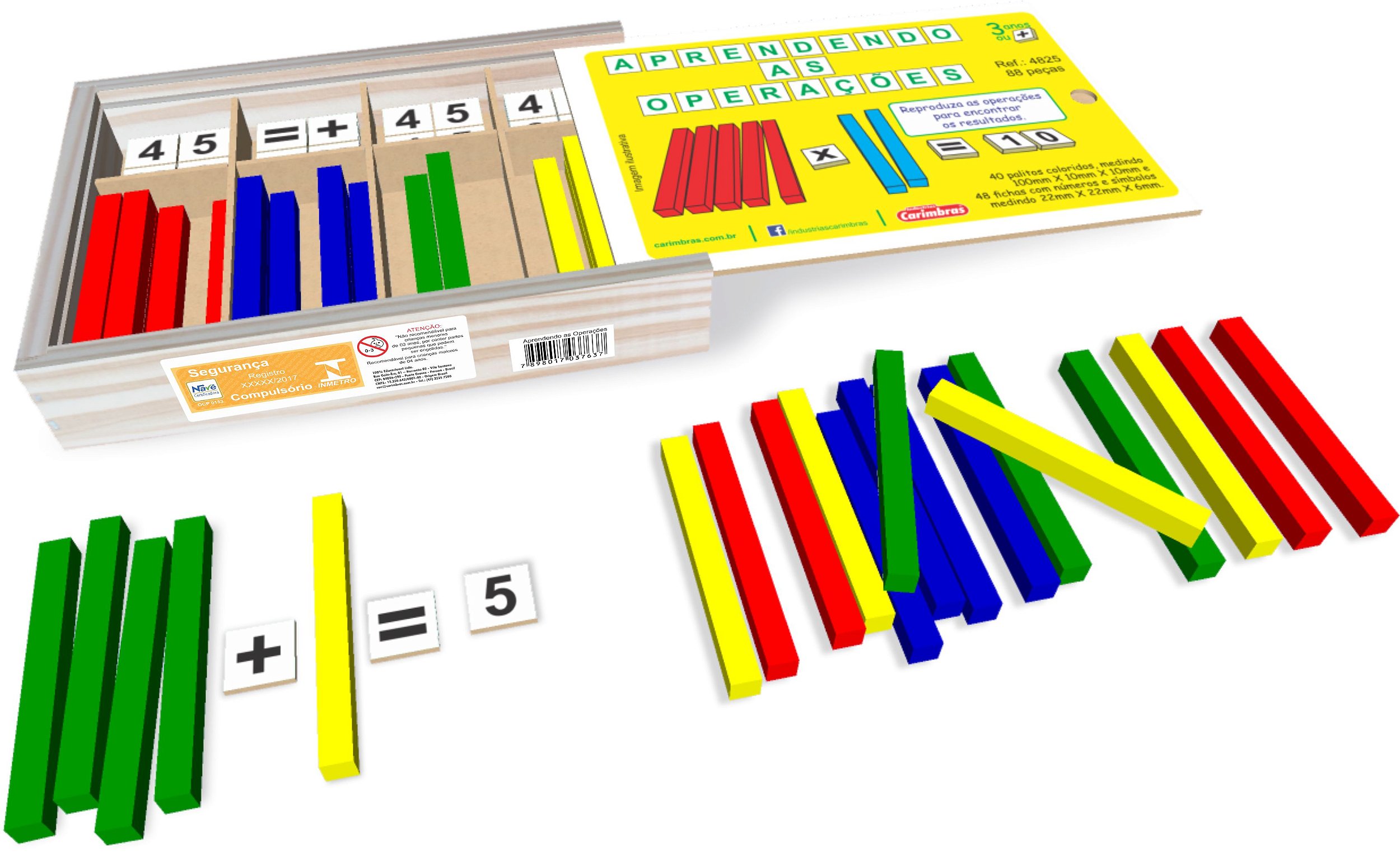 Caixa da Tabuada - Jogo Educativo de Matemática Brinqmutti - Ioiô