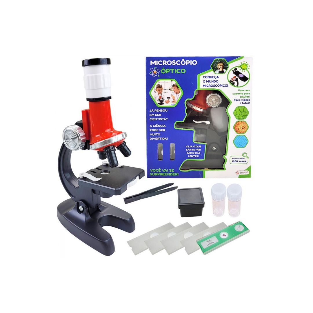 Kit Microscópio Infantil - Brinquedo Educativo de Cientista - Ioiô de ...