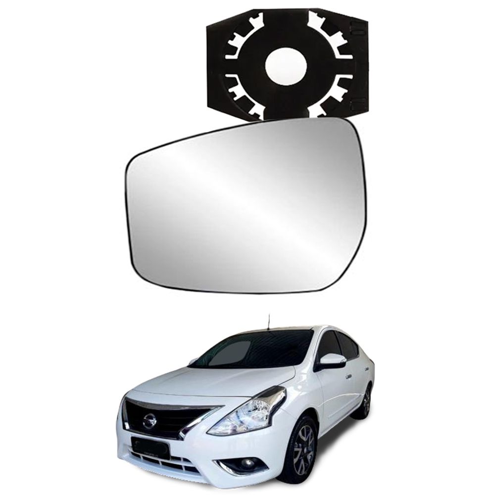 Lente Espelho Retrovisor Com Base Lado Esquerdo Nissan Versa 15 a 18 -  Distribuidora de Auto Peças - Capricho Imports