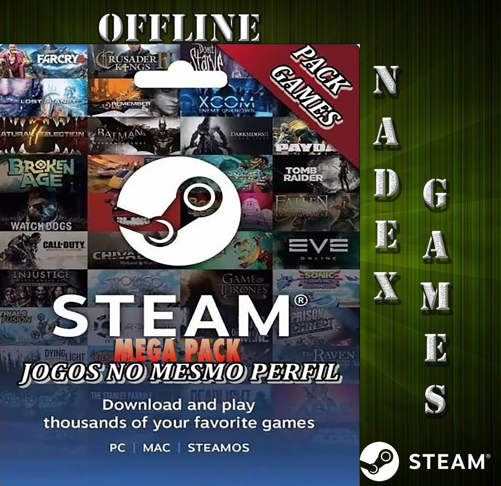 Super Bundle Steam Pack Offline - Nadex Games