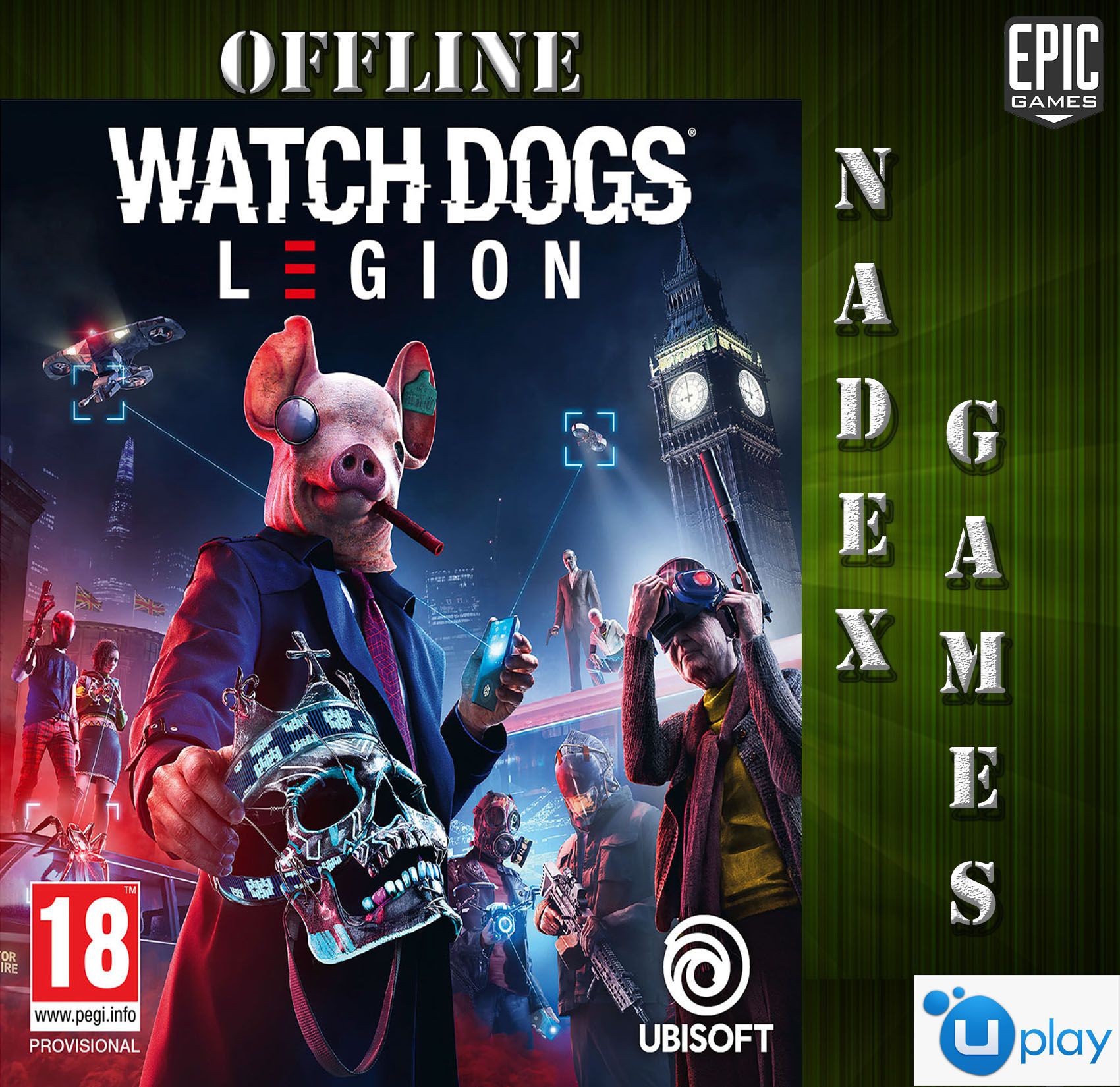 Watch Dogs Legion Pc Uplay Offline - Edição De Pré-Venda - Steam - DFG