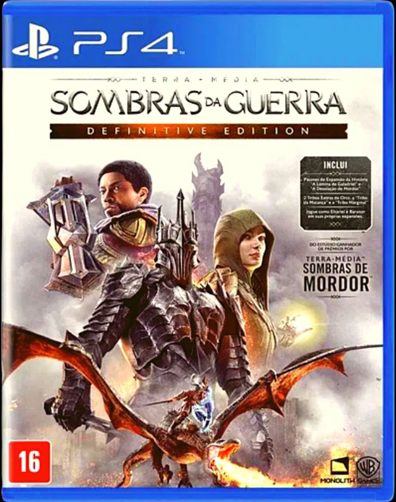 Sombras da Guerra - Edição Exclusiva Brasil - PlayStation 4