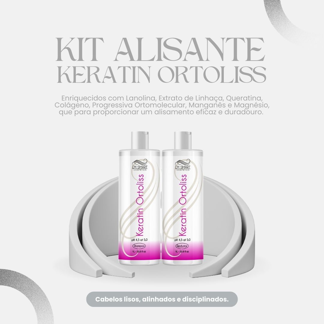 Kit Alisante Keratin Ortoliss | LM Smart Cosmetics - LM Smart