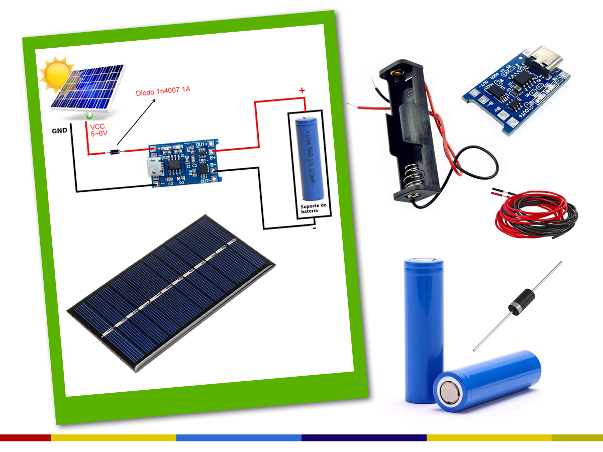 Kit Carregador de Bateria com Painel Solar 5V - Robótica Educacional Brasil  | Kits didáticos, Arduino, sensores e módulos para projetos de robótica  educacional