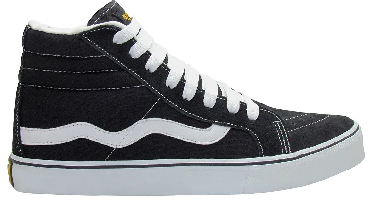 Tênis Mad Rats Cano Alto Hi Top Preto Crepe