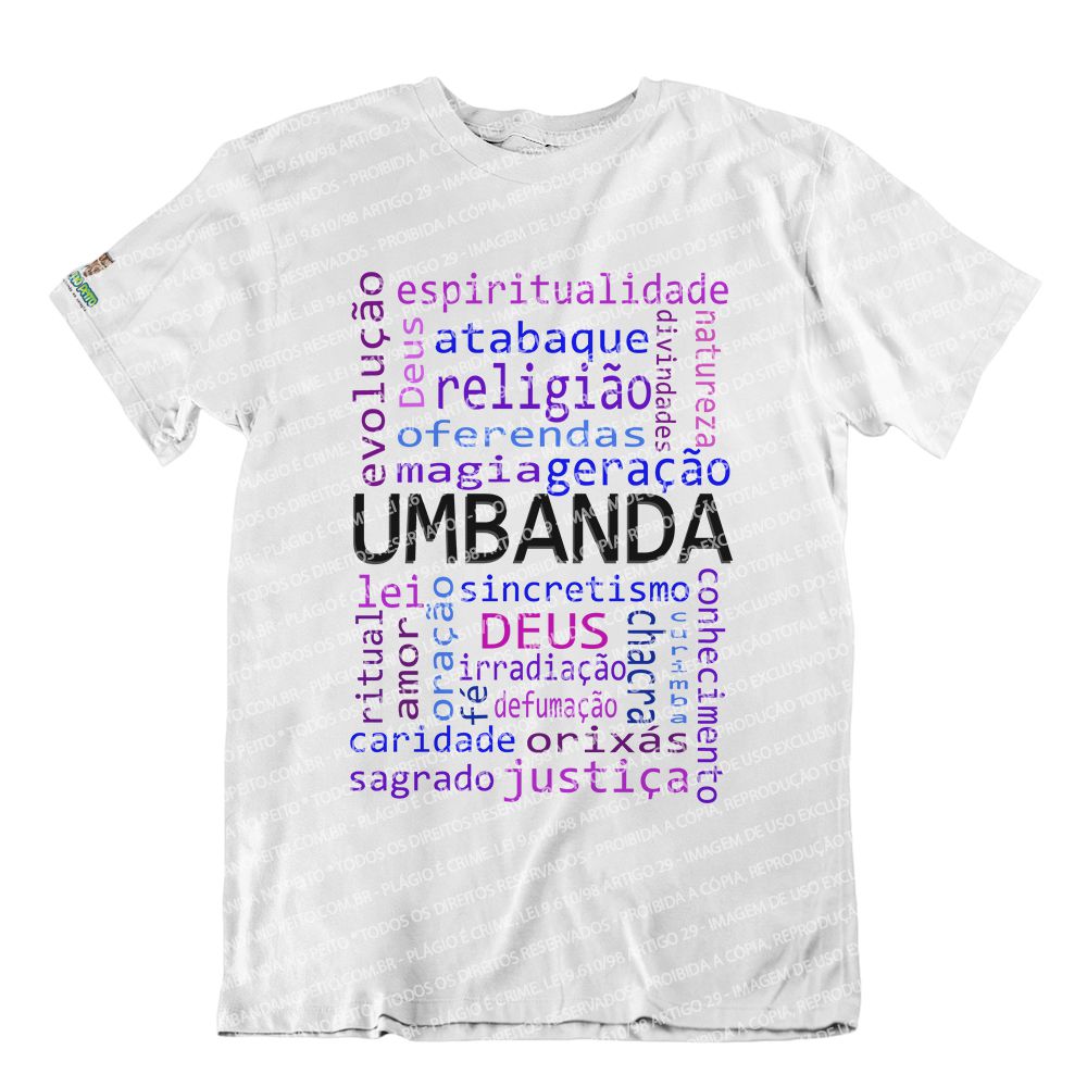 Camiseta Querida Umbanda Umbanda No Peito 7551